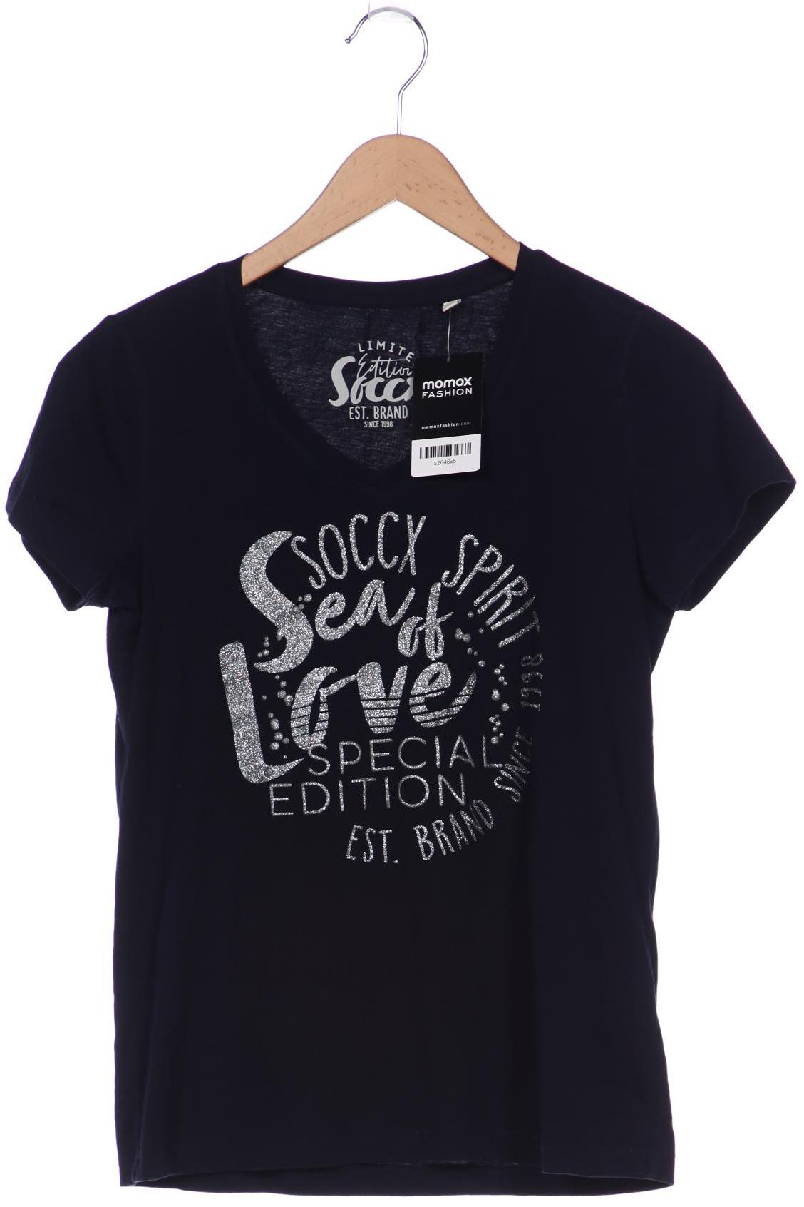 

SOCCX Damen T-Shirt, marineblau