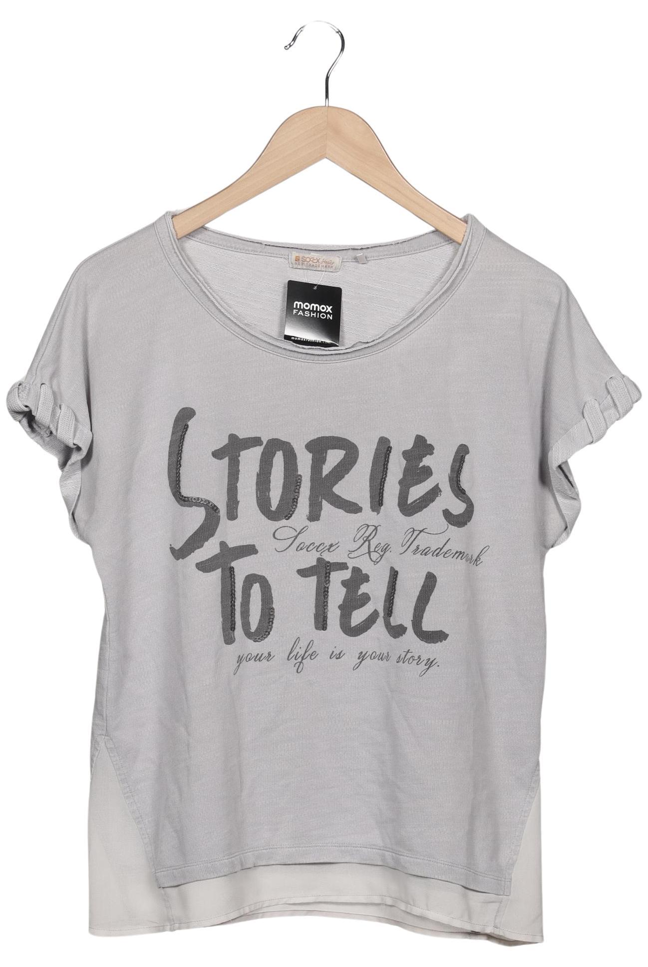 

Soccx Damen T-Shirt, grau, Gr. 38