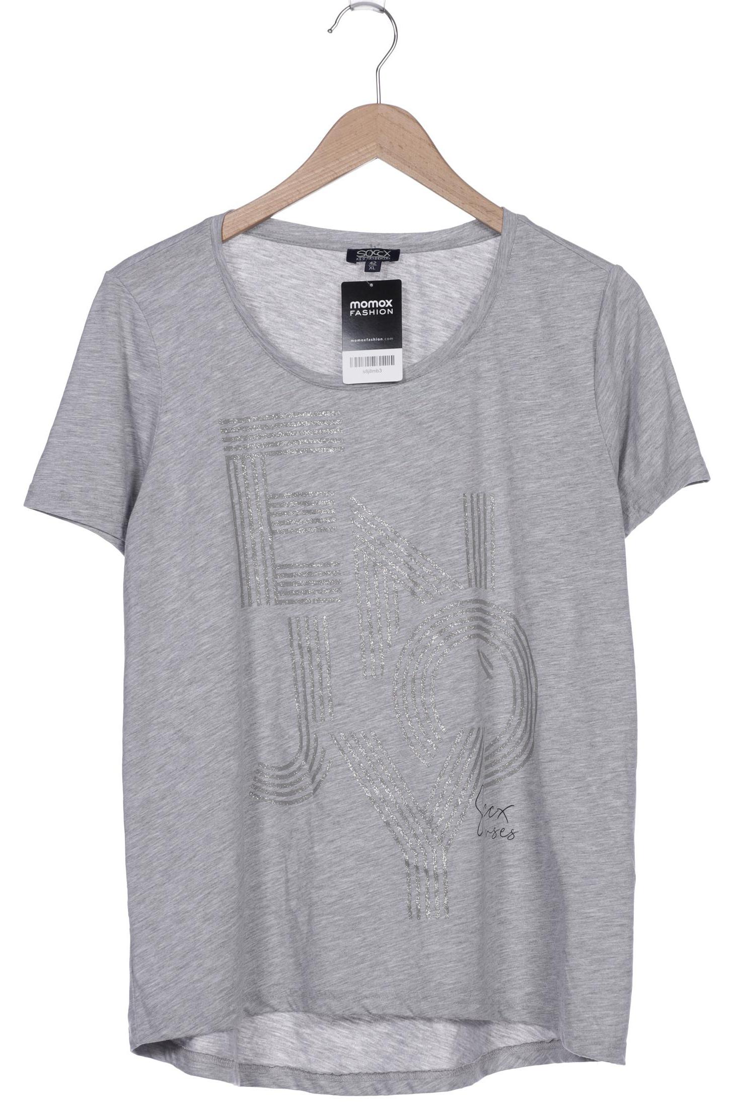 

Soccx Damen T-Shirt, grau, Gr. 42