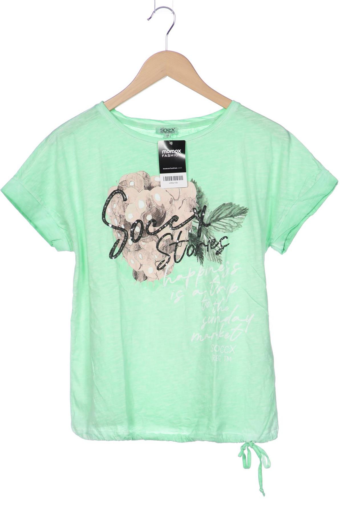 

Soccx Damen T-Shirt, hellgrün, Gr. 36