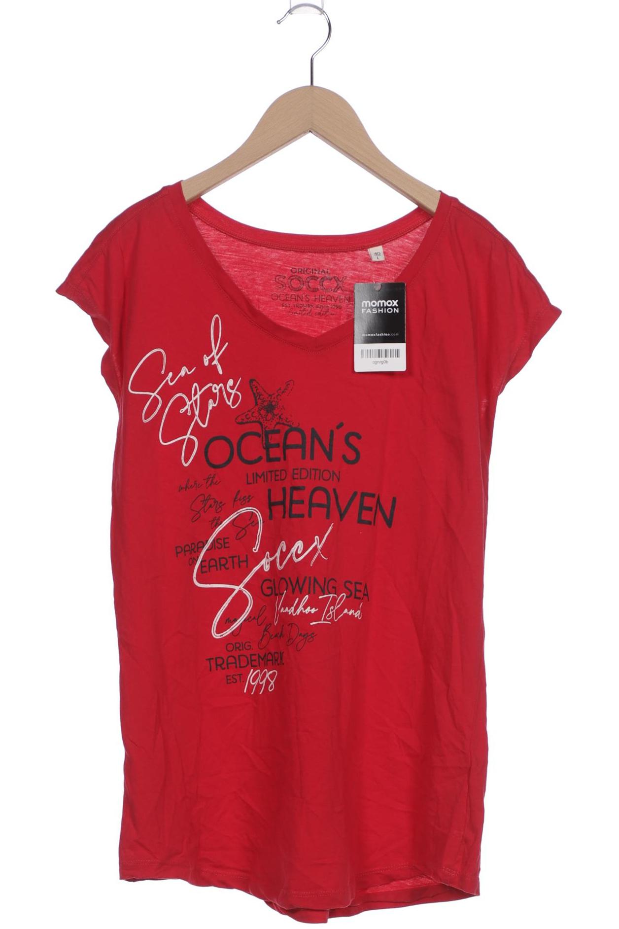 

Soccx Damen T-Shirt, rot, Gr. 40