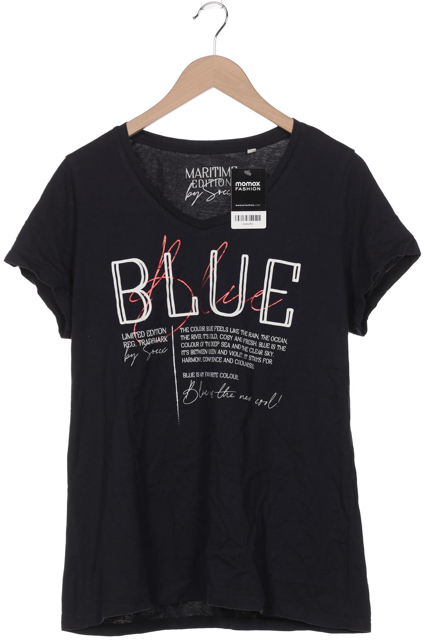 

Soccx Damen T-Shirt, marineblau, Gr. 44
