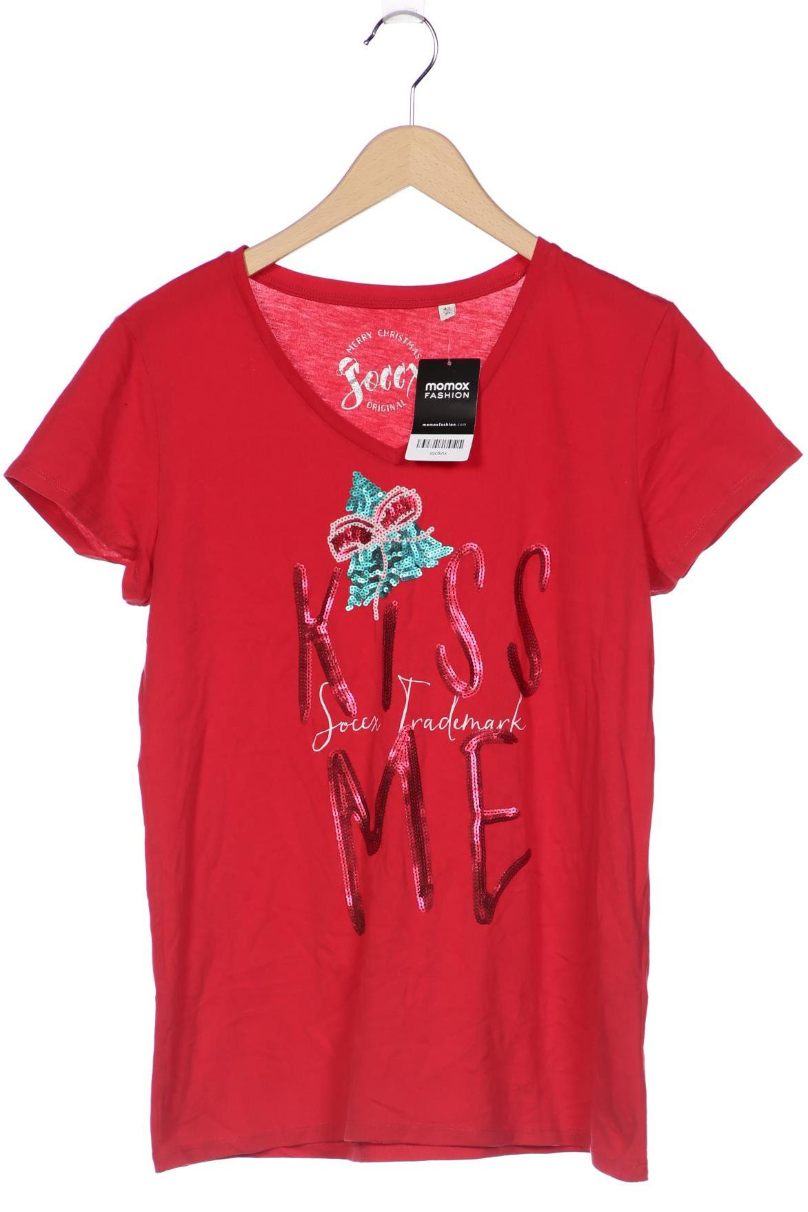 

Soccx Damen T-Shirt, rot, Gr. 42