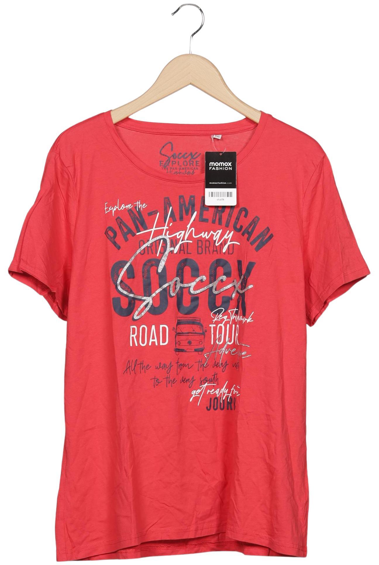 

Soccx Damen T-Shirt, rot, Gr. 44