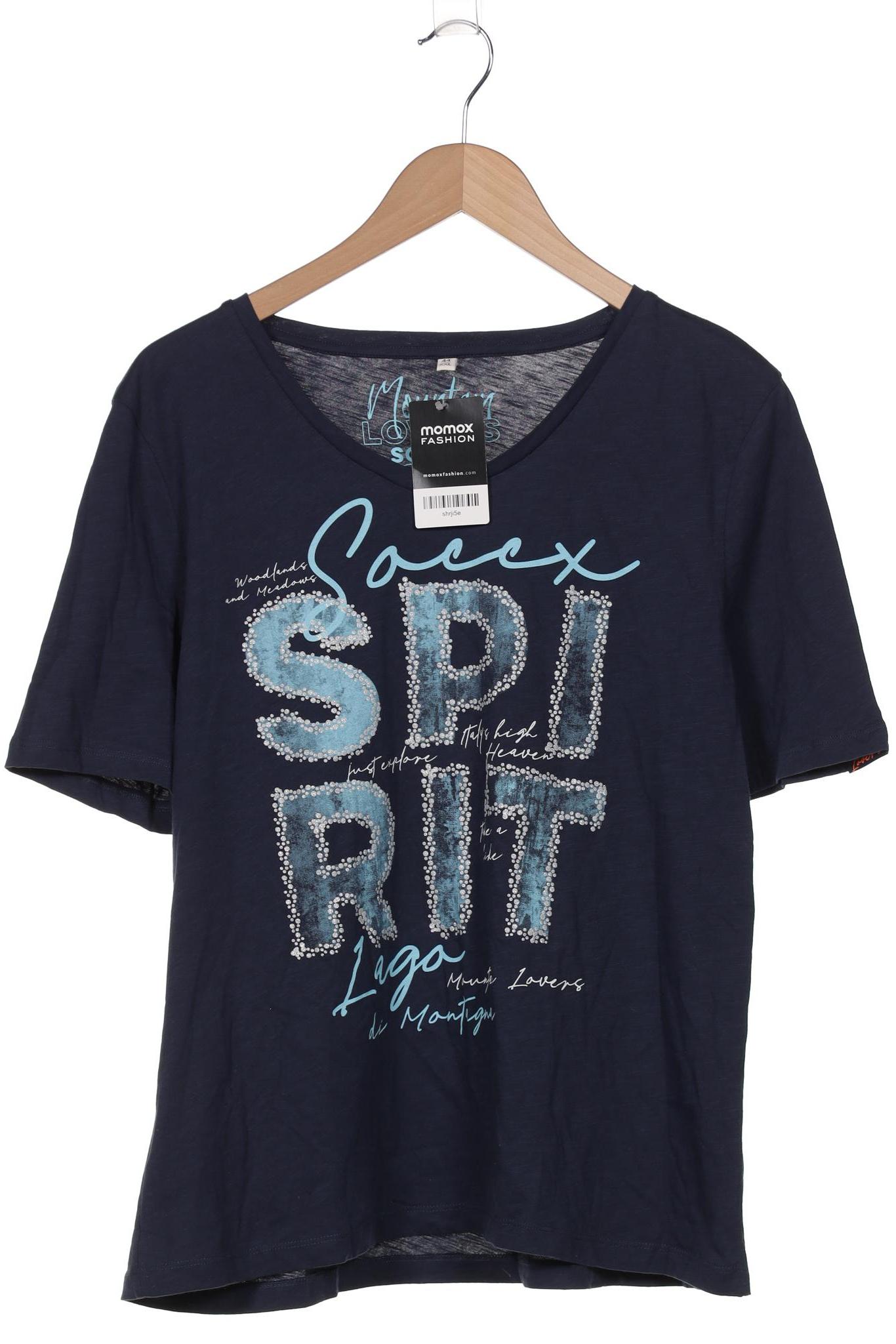 

SOCCX Damen T-Shirt, marineblau