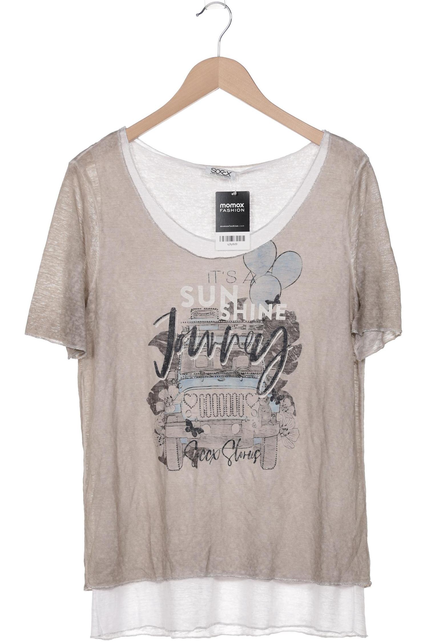 

SOCCX Damen T-Shirt, beige