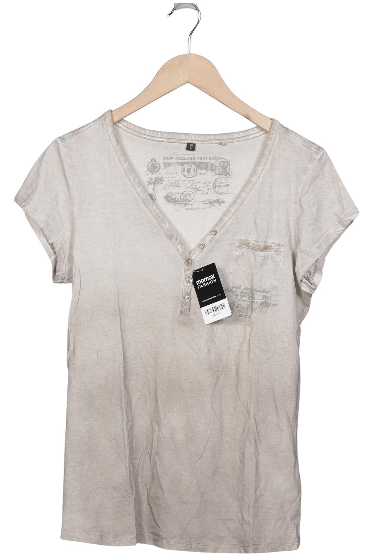 

Soccx Damen T-Shirt, beige, Gr. 40
