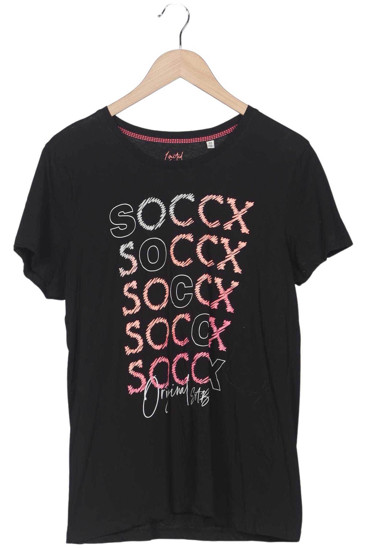 

Soccx Damen T-Shirt, schwarz, Gr. 44