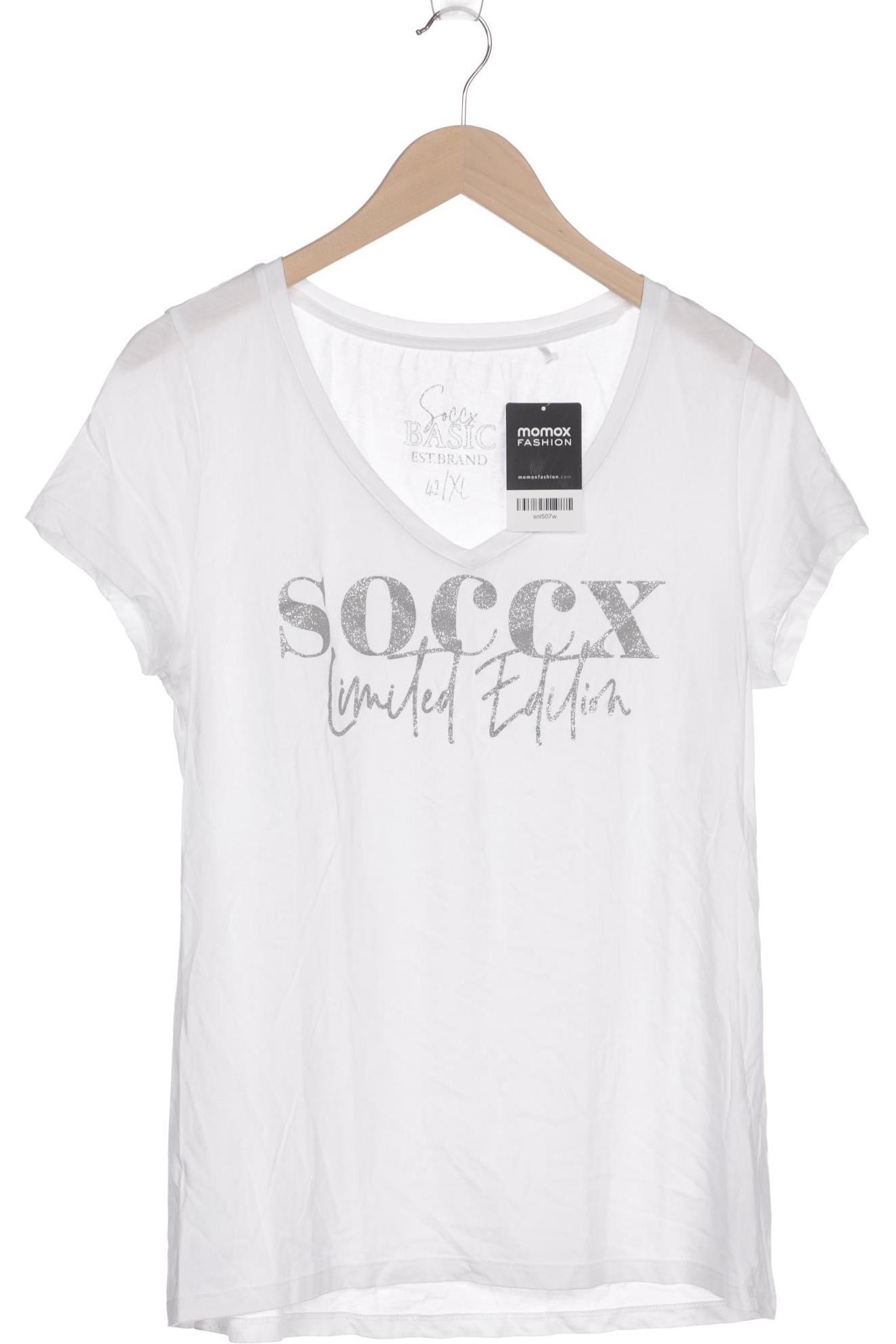 

Soccx Damen T-Shirt, weiß, Gr. 42