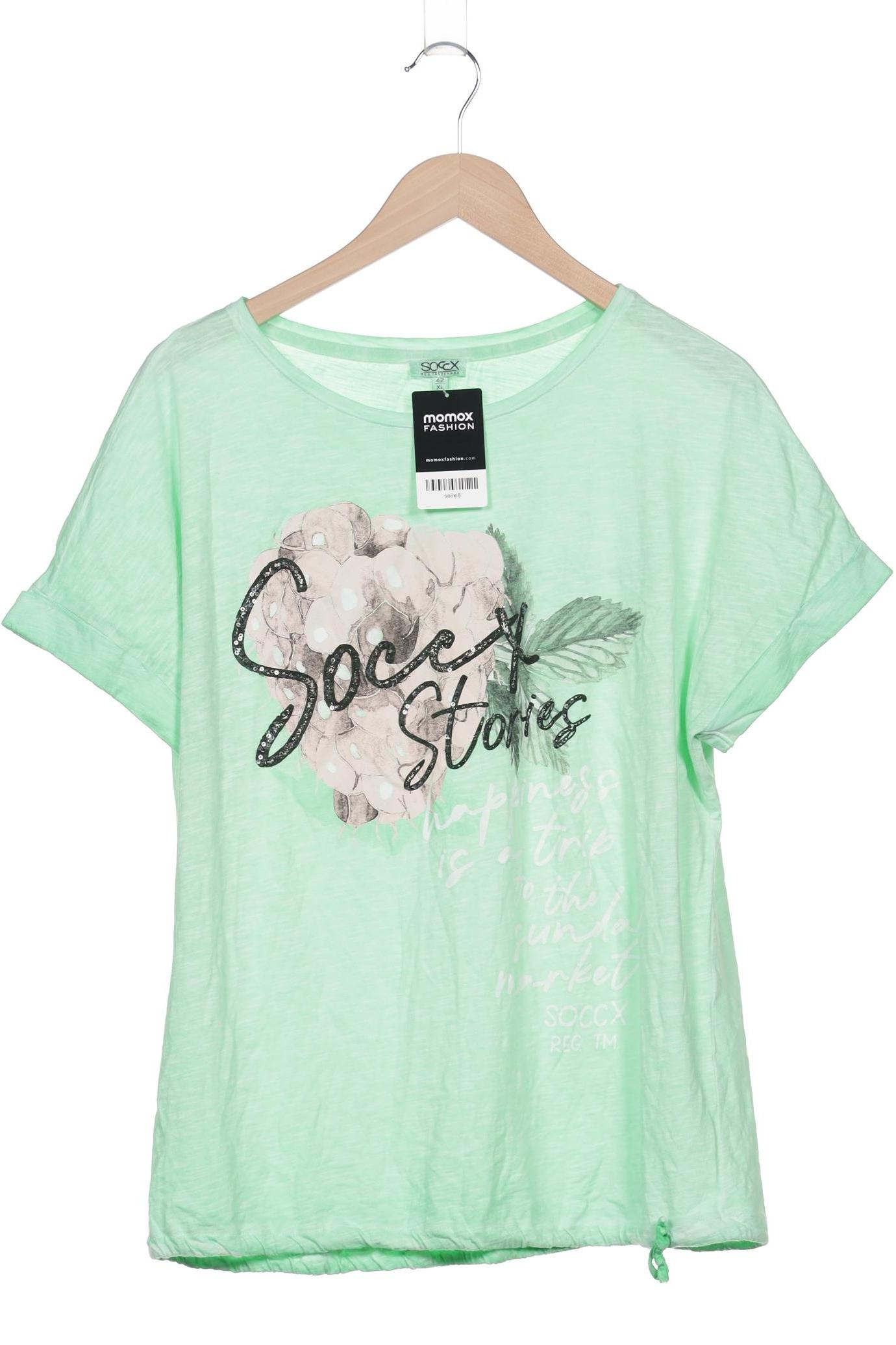

Soccx Damen T-Shirt, hellgrün, Gr. 42