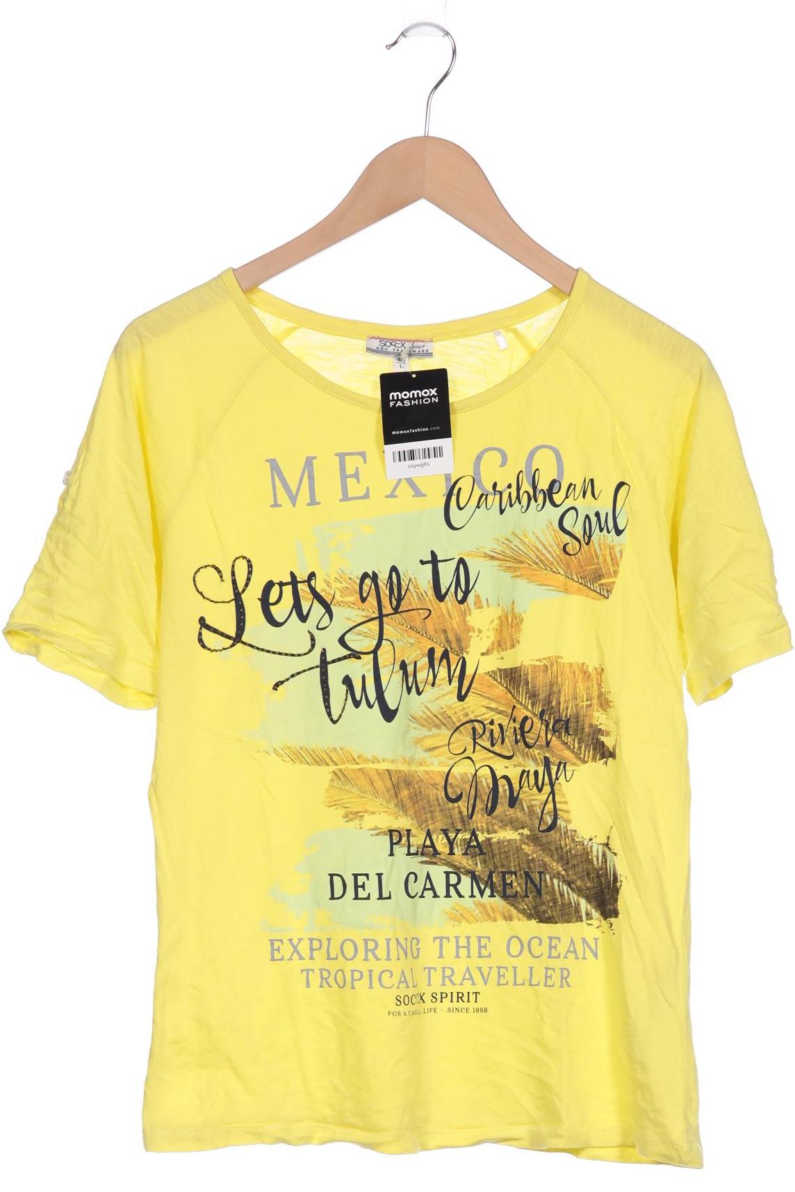 

Soccx Damen T-Shirt, gelb, Gr. 40
