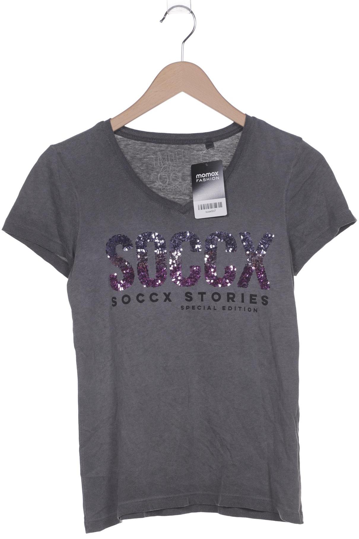 

Soccx Damen T-Shirt, grau, Gr. 38