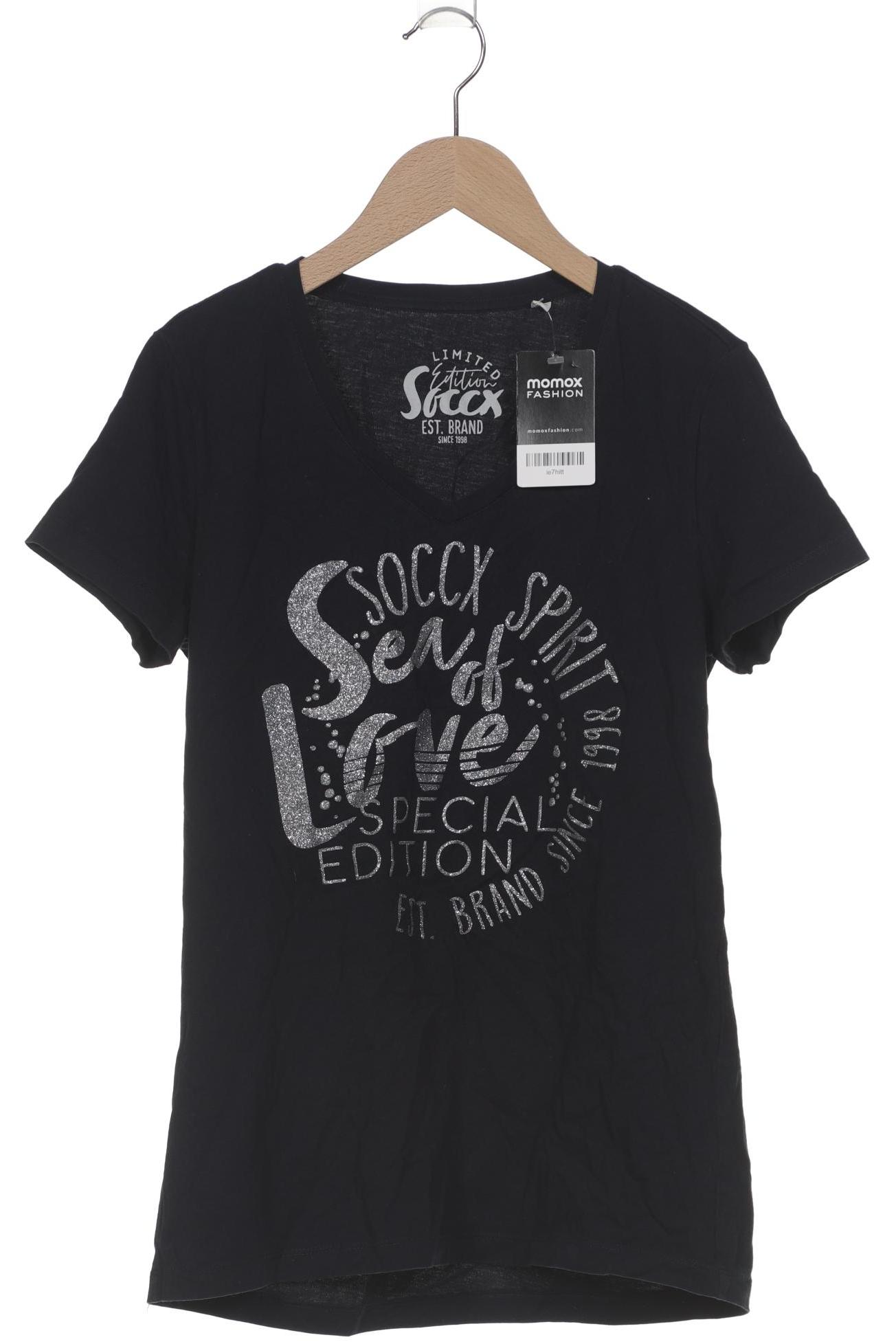 

Soccx Damen T-Shirt, marineblau, Gr. 38