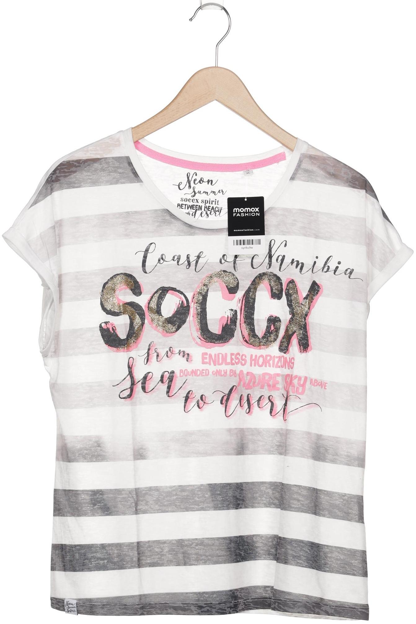 

Soccx Damen T-Shirt, weiß, Gr. 42