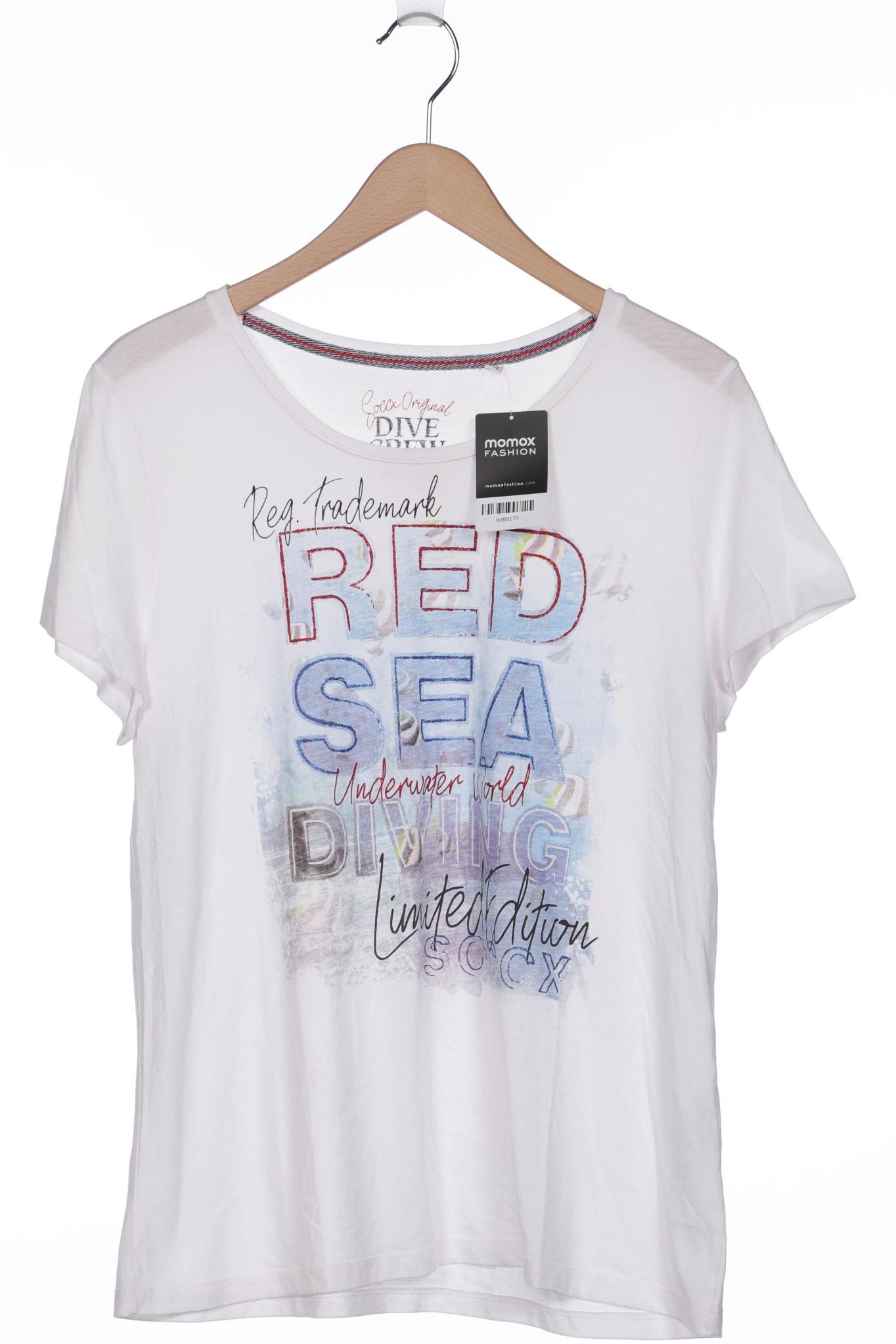 

Soccx Damen T-Shirt, weiß, Gr. 44