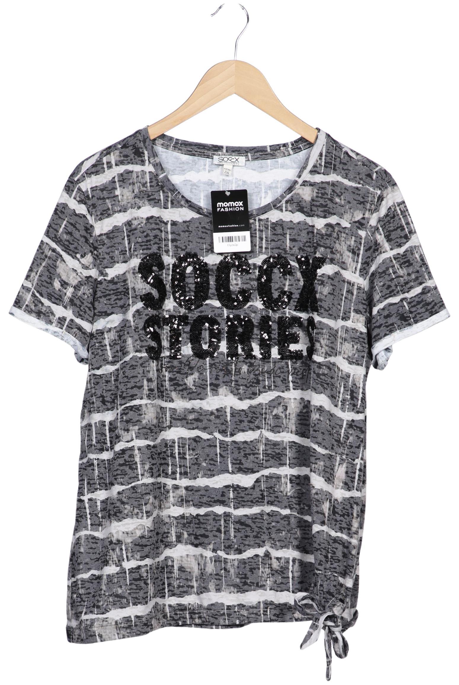 

Soccx Damen T-Shirt, grau, Gr. 46