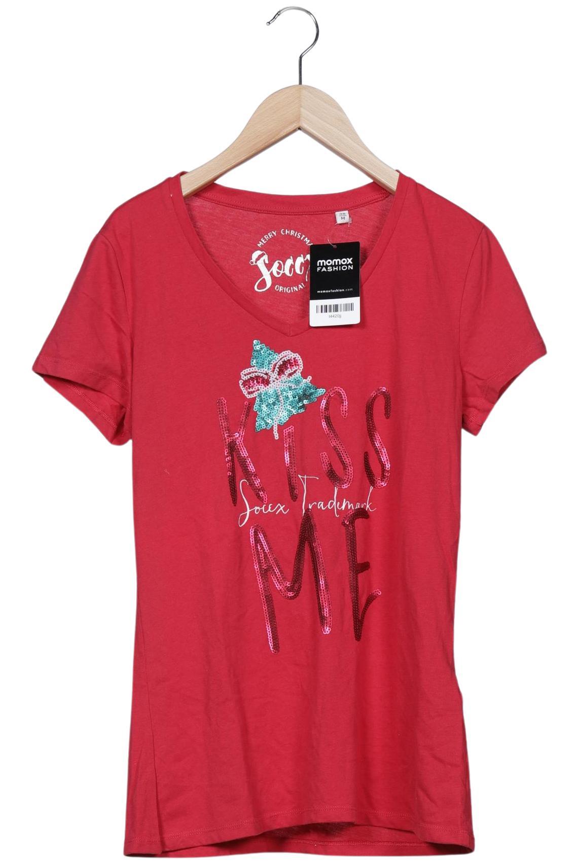 

Soccx Damen T-Shirt, rot, Gr. 38