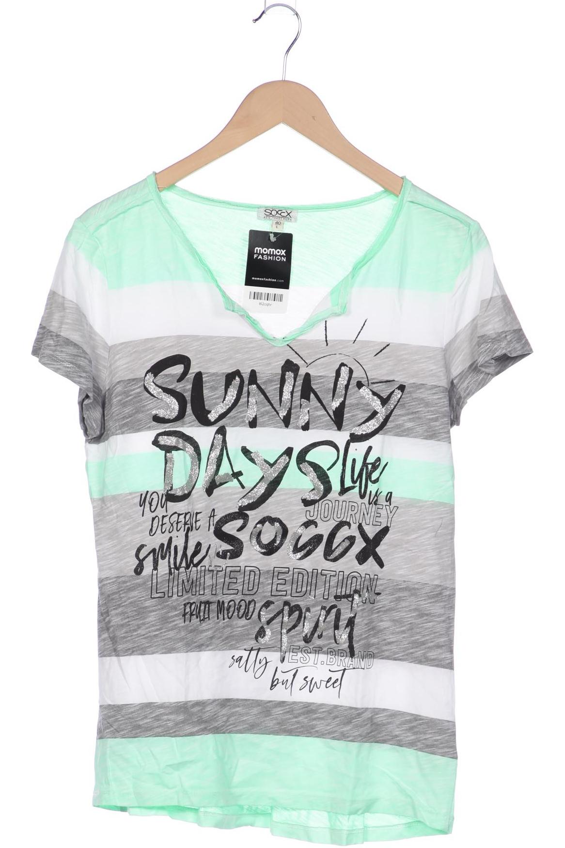 

Soccx Damen T-Shirt, grau, Gr. 40