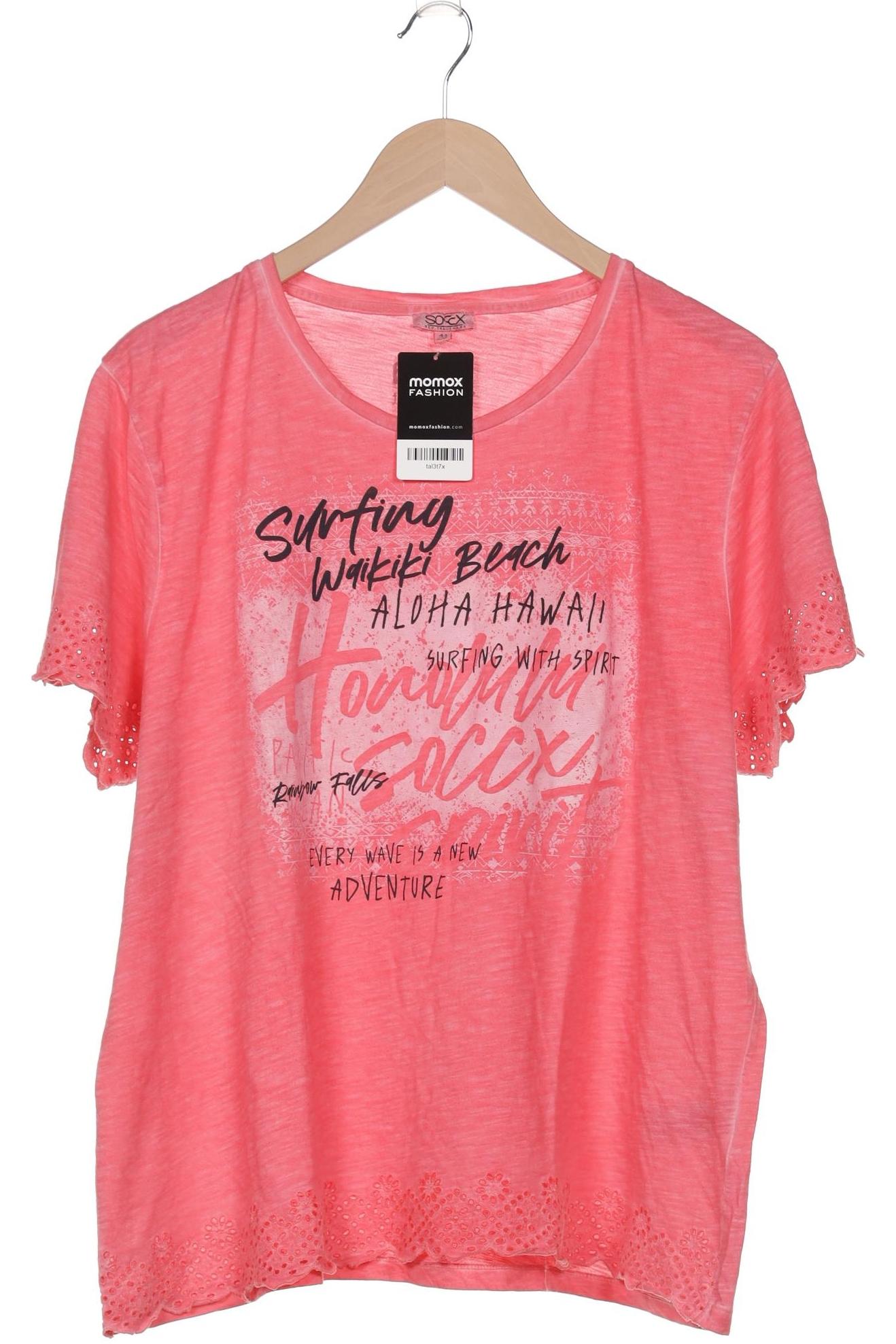 

Soccx Damen T-Shirt, pink, Gr. 44