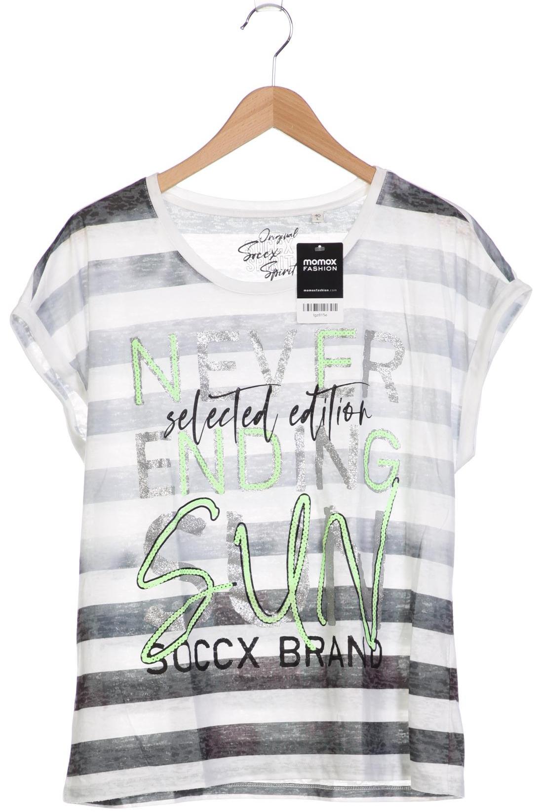 

Soccx Damen T-Shirt, grau, Gr. 40