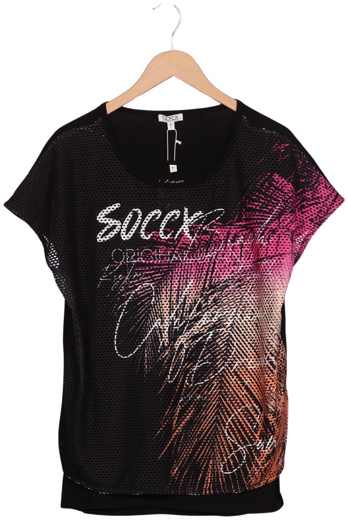 

Soccx Damen T-Shirt, schwarz, Gr. 40