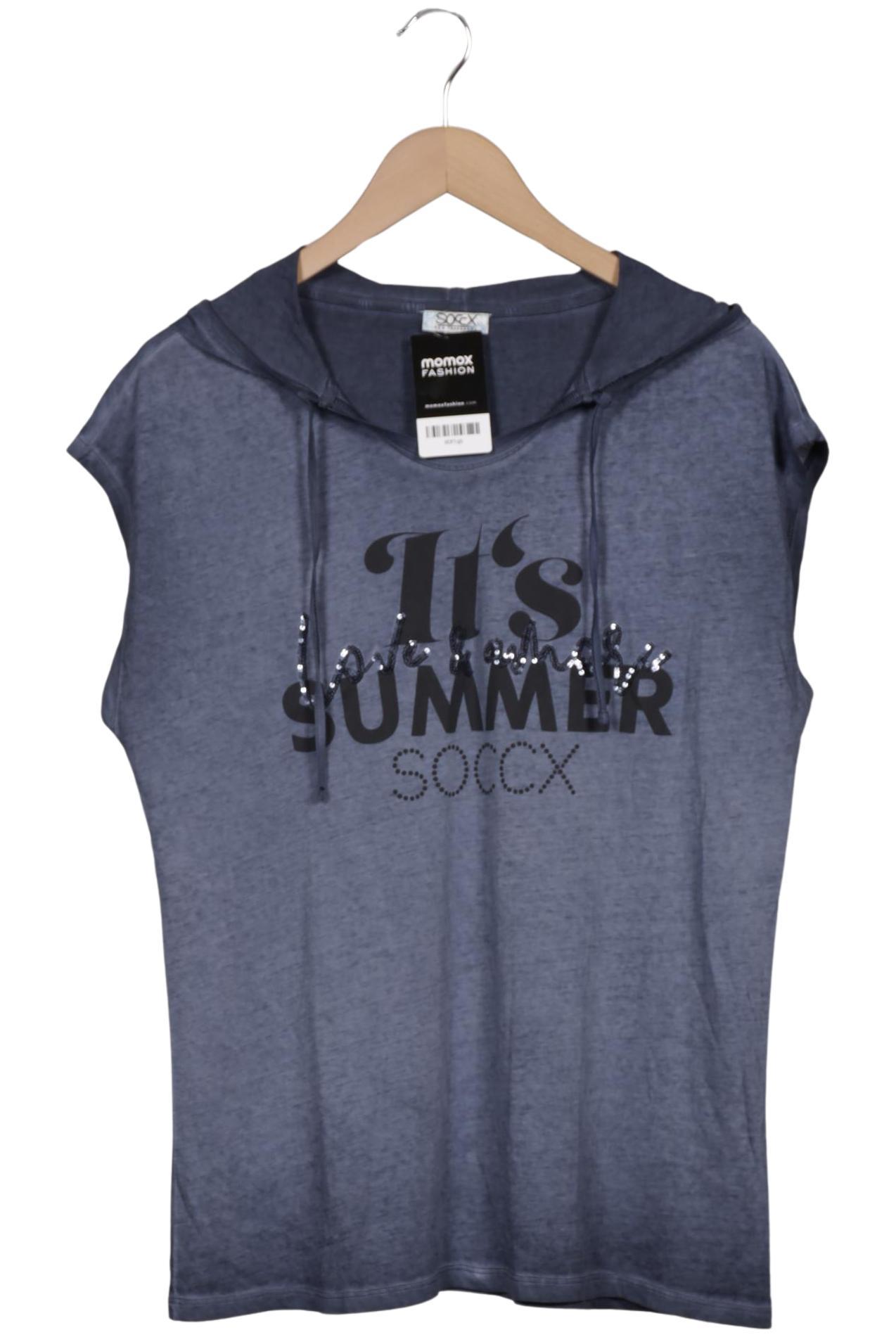 

Soccx Damen T-Shirt, blau, Gr. 42