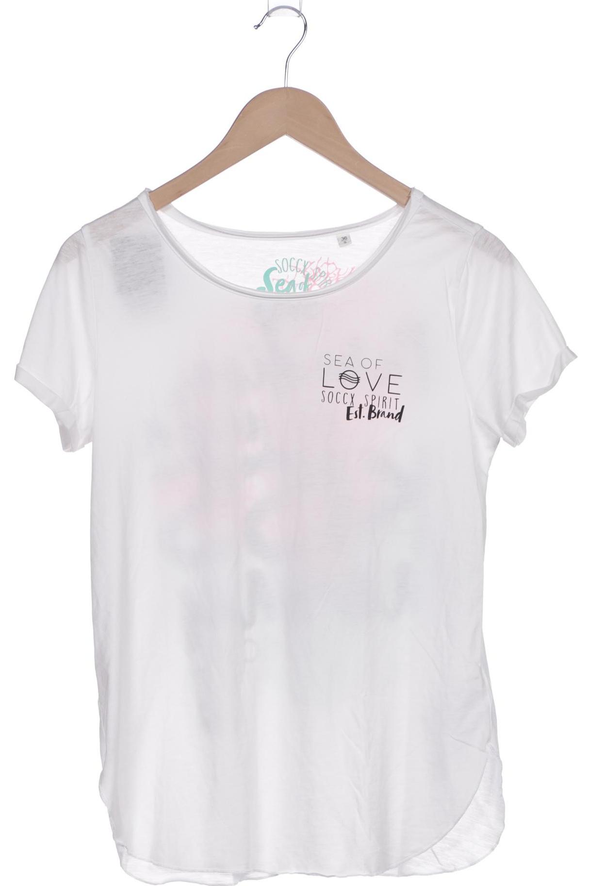 

Soccx Damen T-Shirt, weiß, Gr. 36