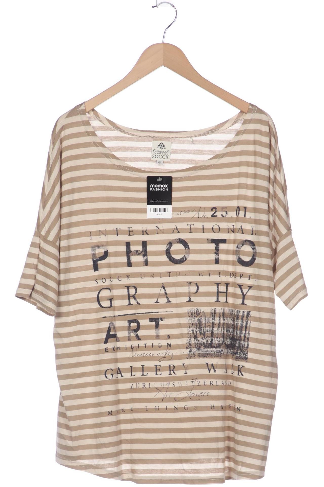 

Soccx Damen T-Shirt, beige, Gr. 42