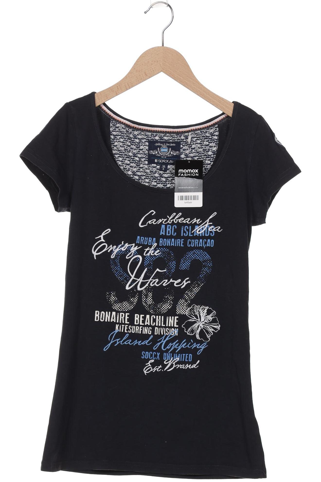 

Soccx Damen T-Shirt, marineblau, Gr. 36