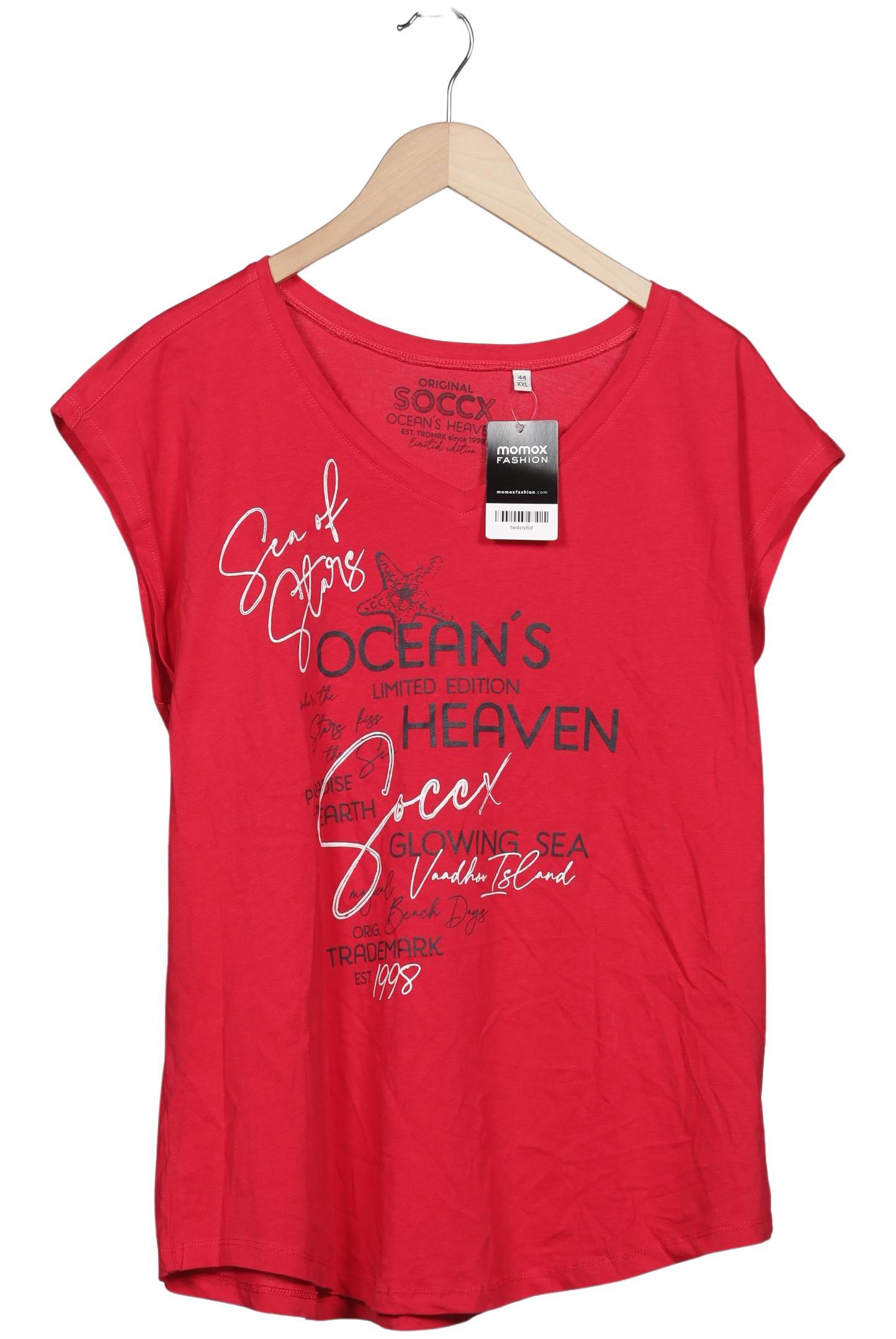 

Soccx Damen T-Shirt, rot, Gr. 46