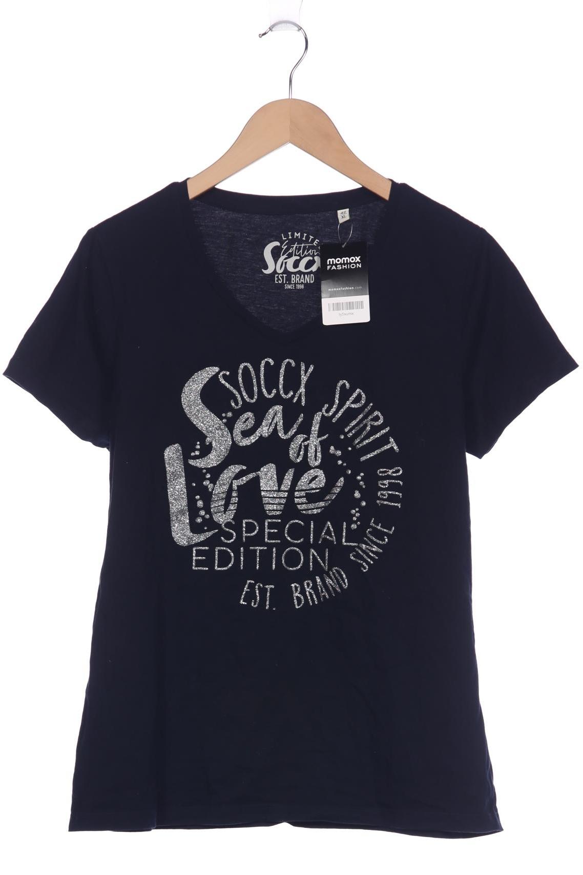 

Soccx Damen T-Shirt, marineblau, Gr. 42
