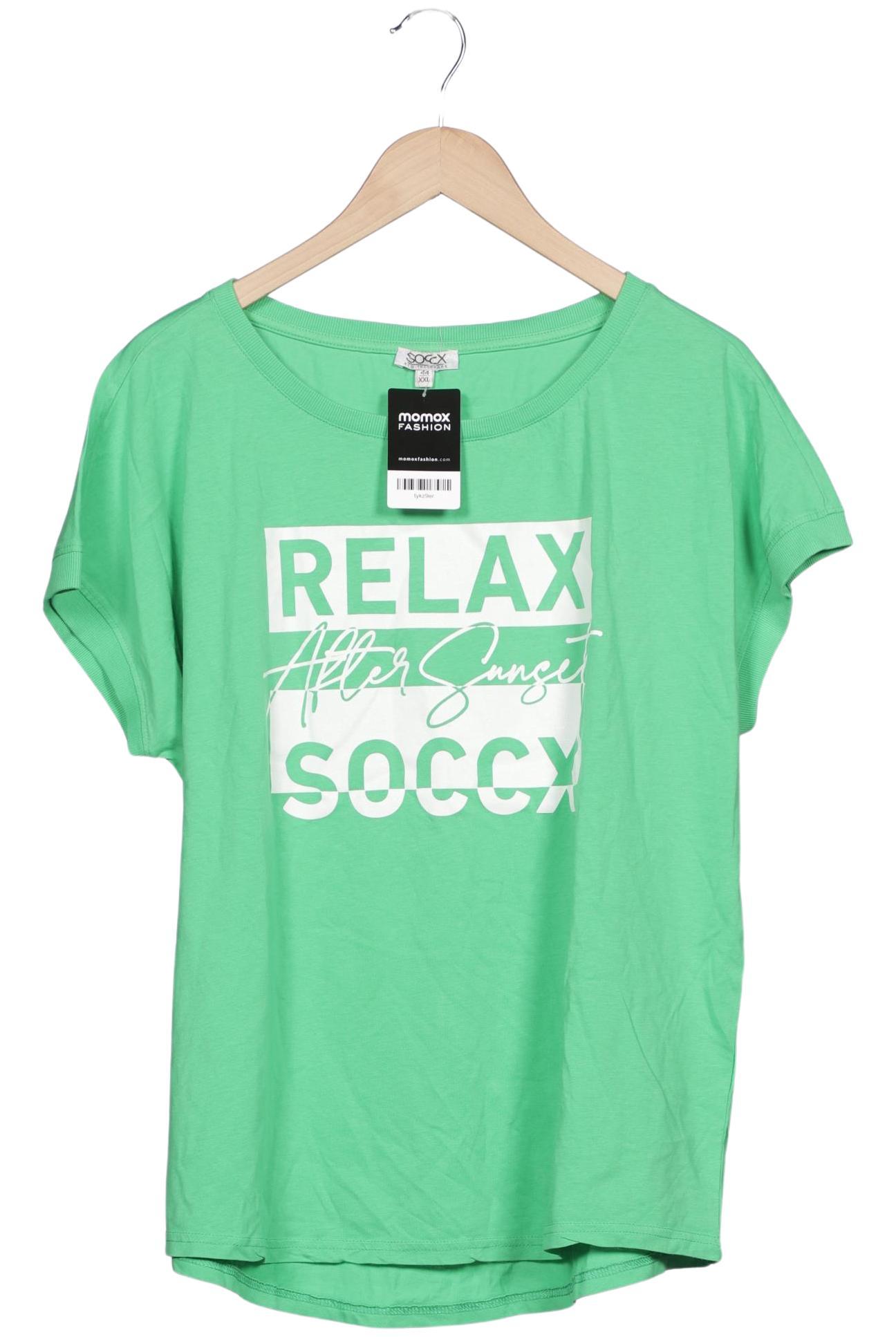 

Soccx Damen T-Shirt, grün, Gr. 44