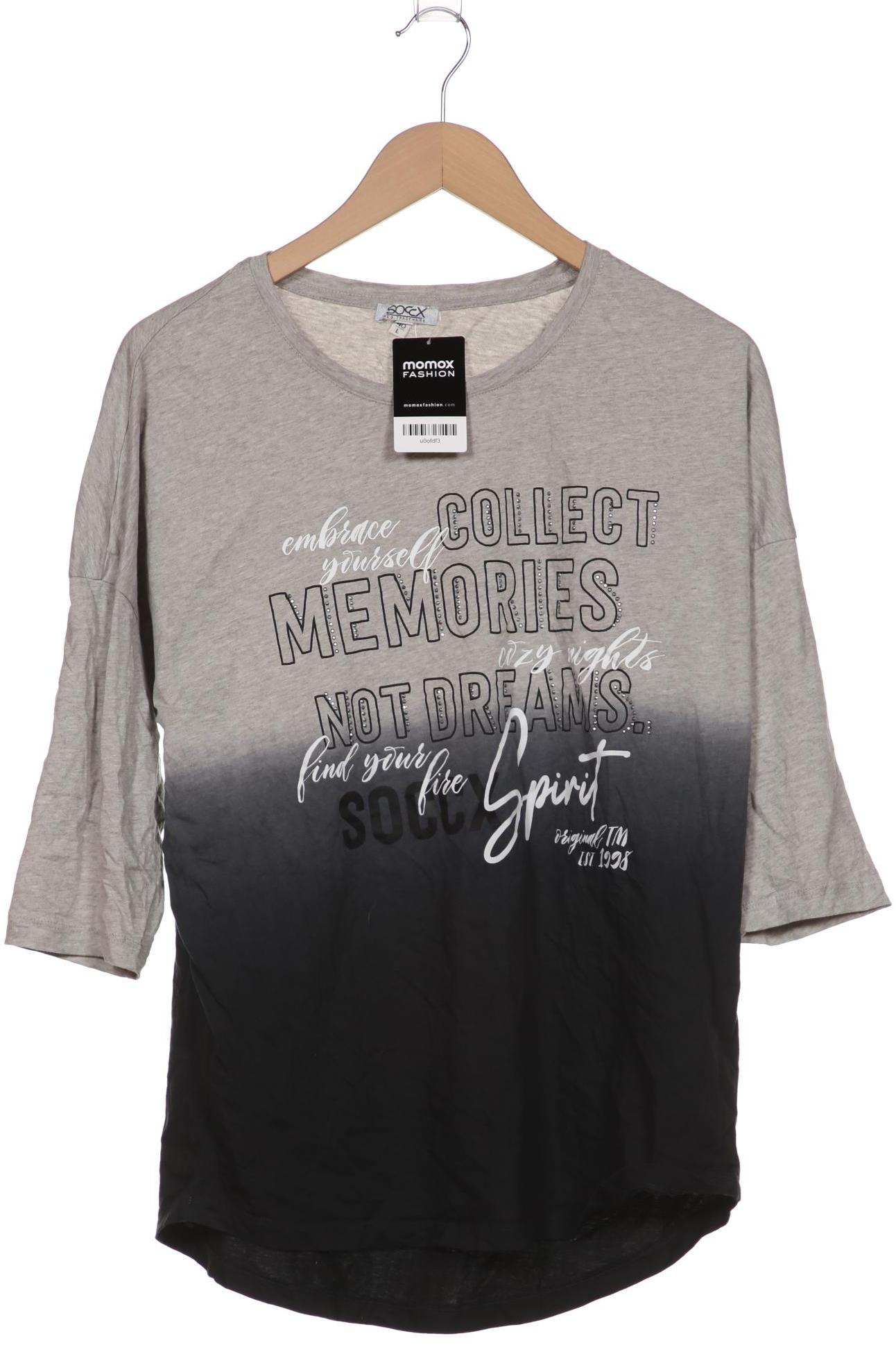 

SOCCX Damen T-Shirt, grau