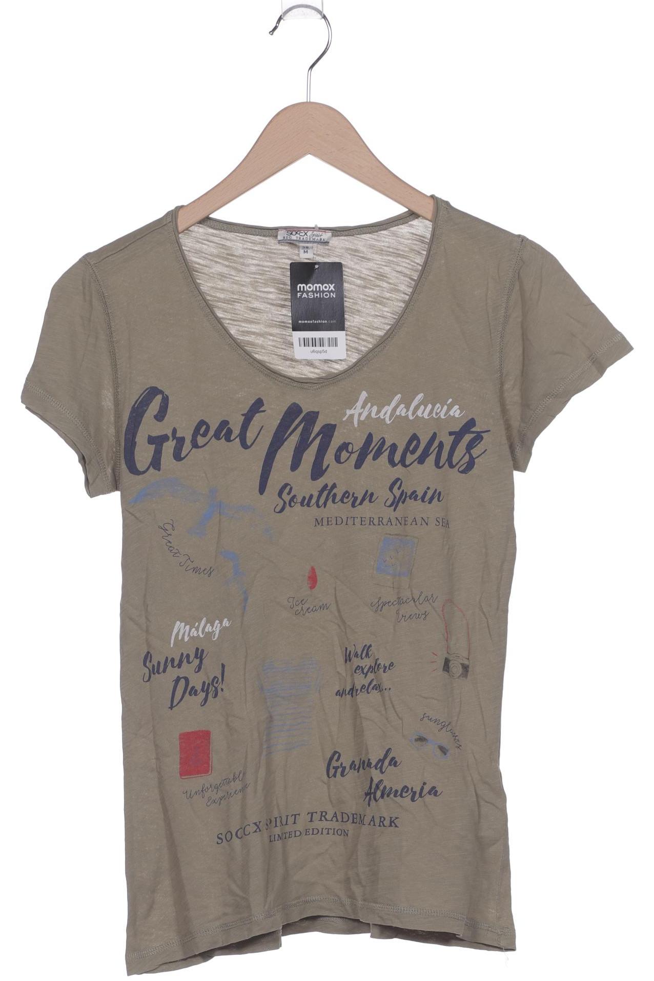 

Soccx Damen T-Shirt, grün, Gr. 38
