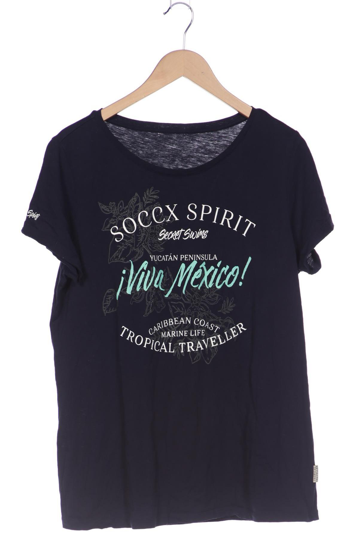

Soccx Damen T-Shirt, marineblau, Gr. 42