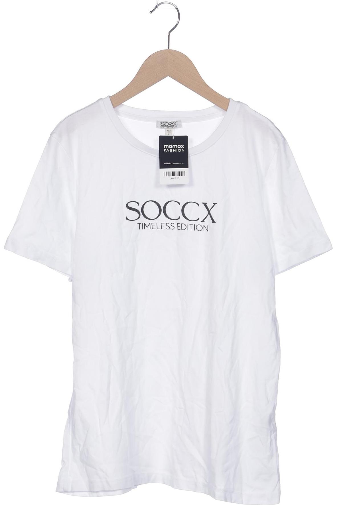 

Soccx Damen T-Shirt, weiß, Gr. 40