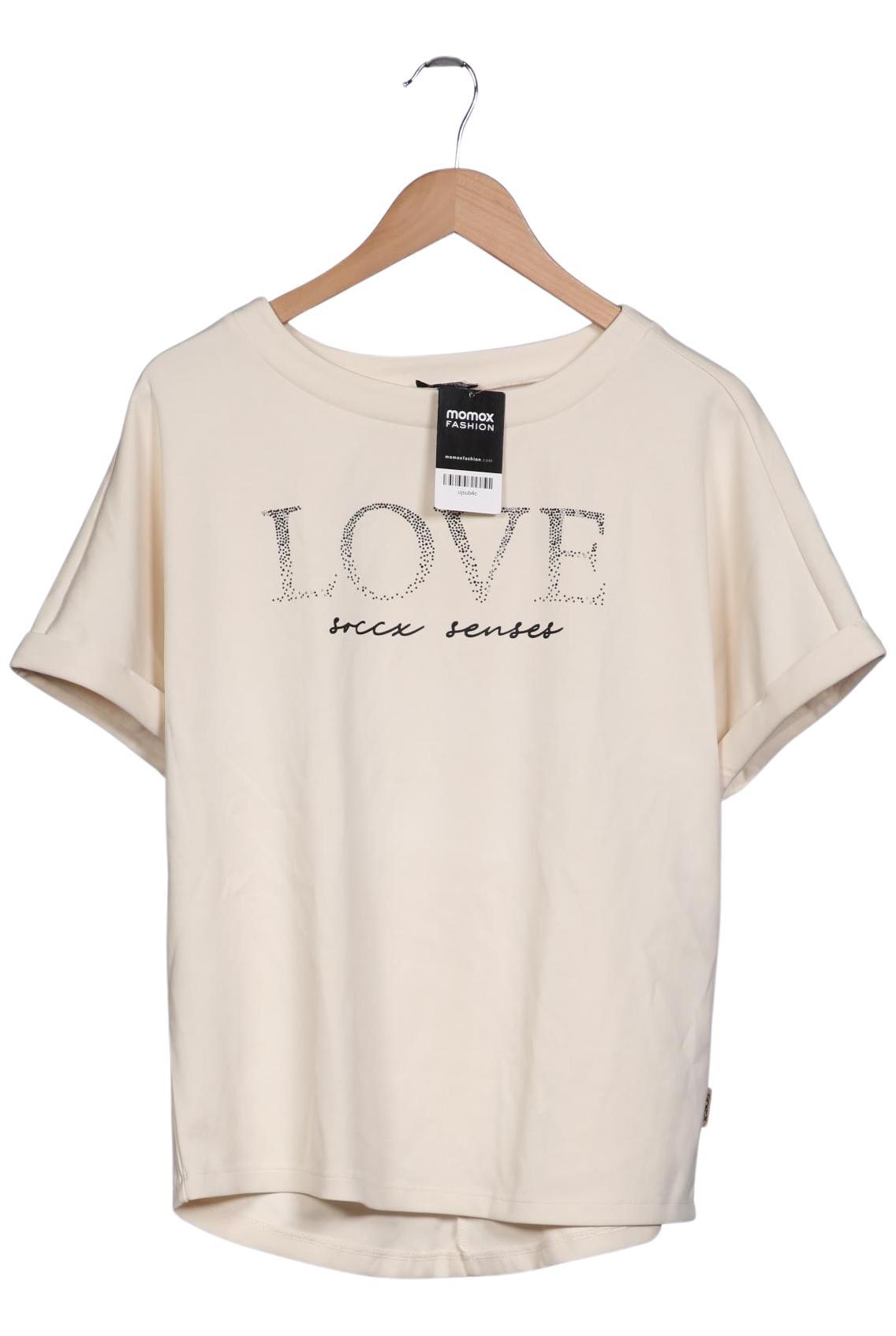 

Soccx Damen T-Shirt, cremeweiß, Gr. 38