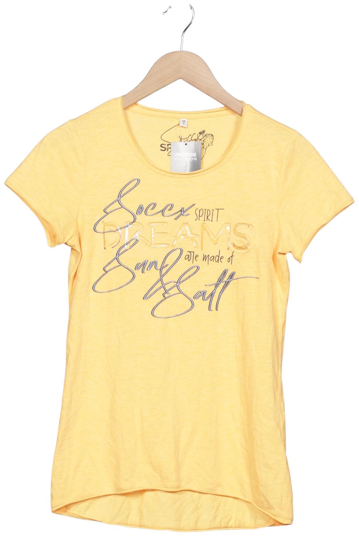 

Soccx Damen T-Shirt, gelb, Gr. 36