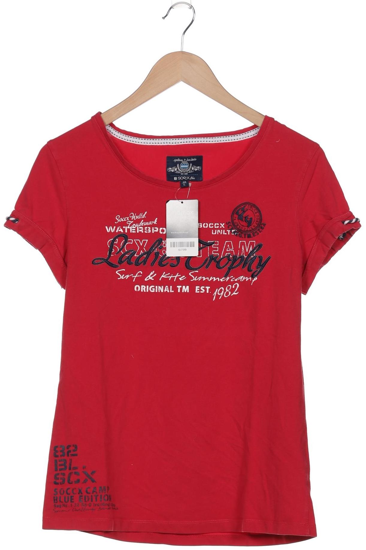 

Soccx Damen T-Shirt, rot, Gr. 40