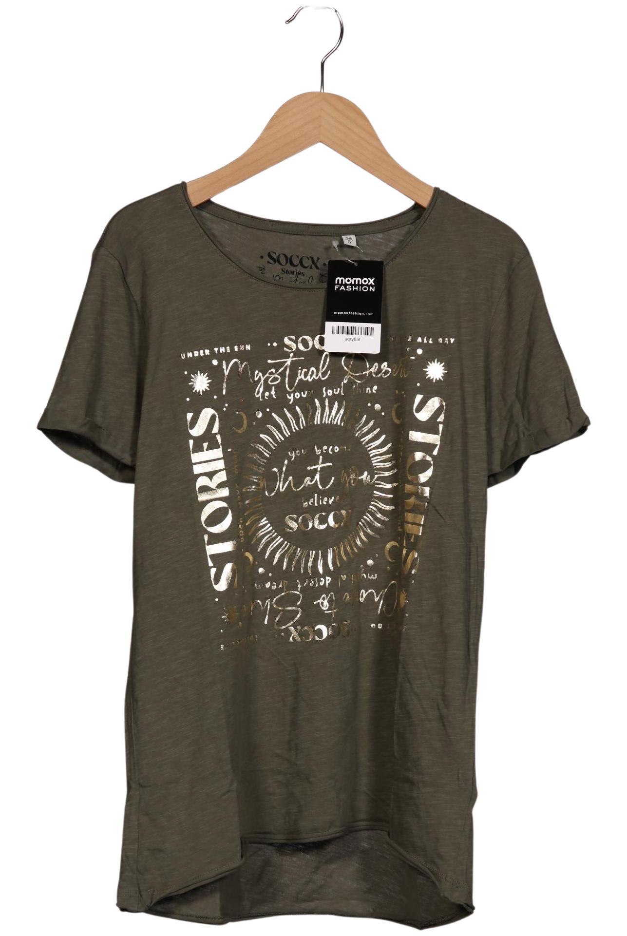 

Soccx Damen T-Shirt, grün, Gr. 36