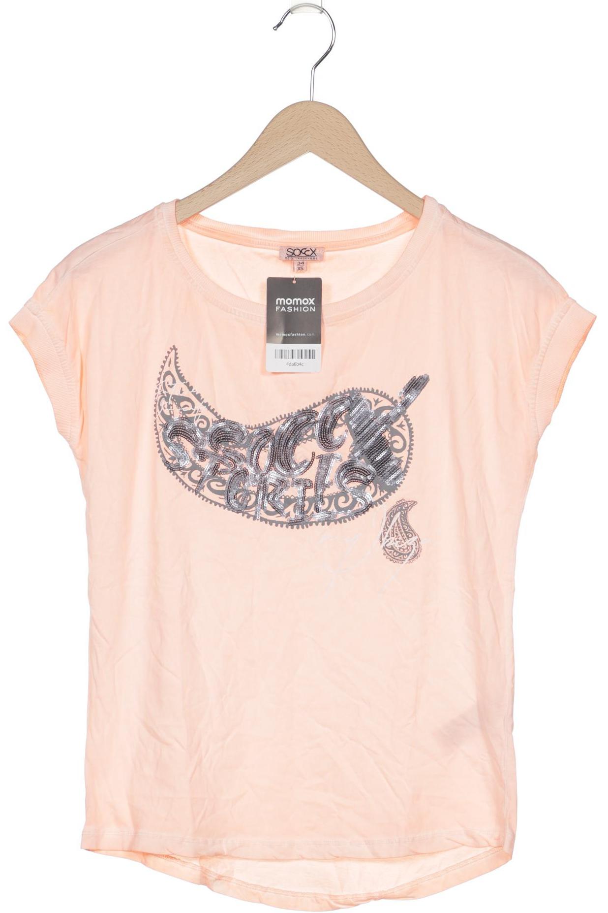

Soccx Damen T-Shirt, orange, Gr. 34
