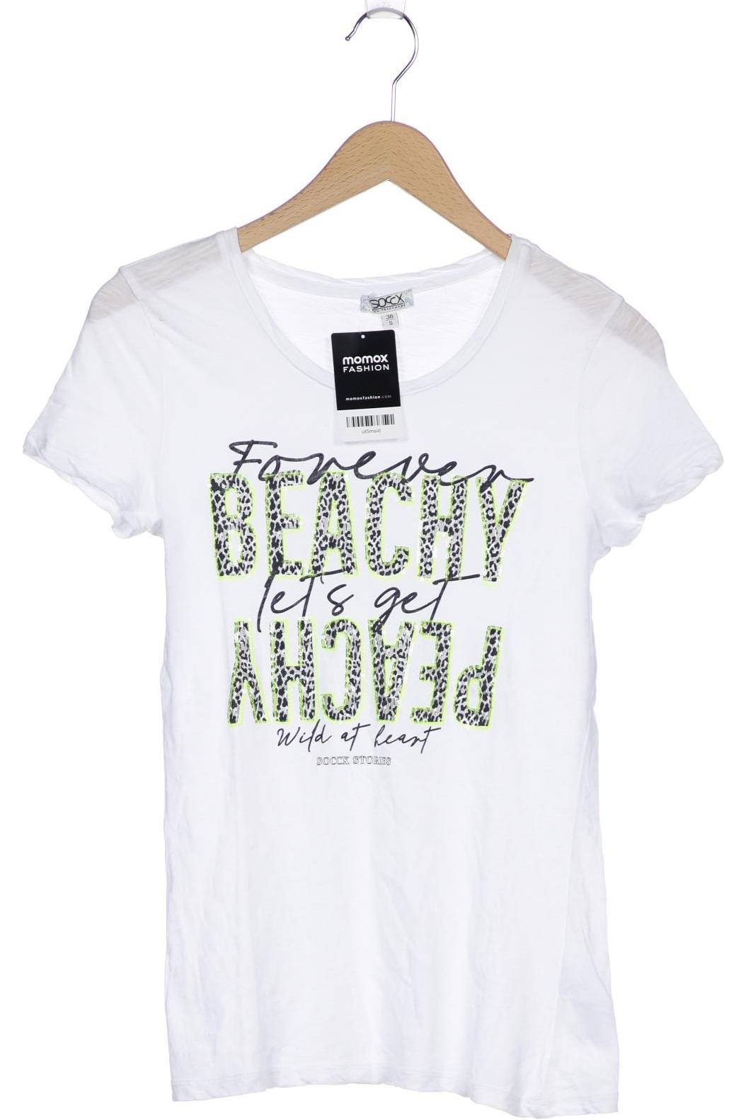 

SOCCX Damen T-Shirt, weiß