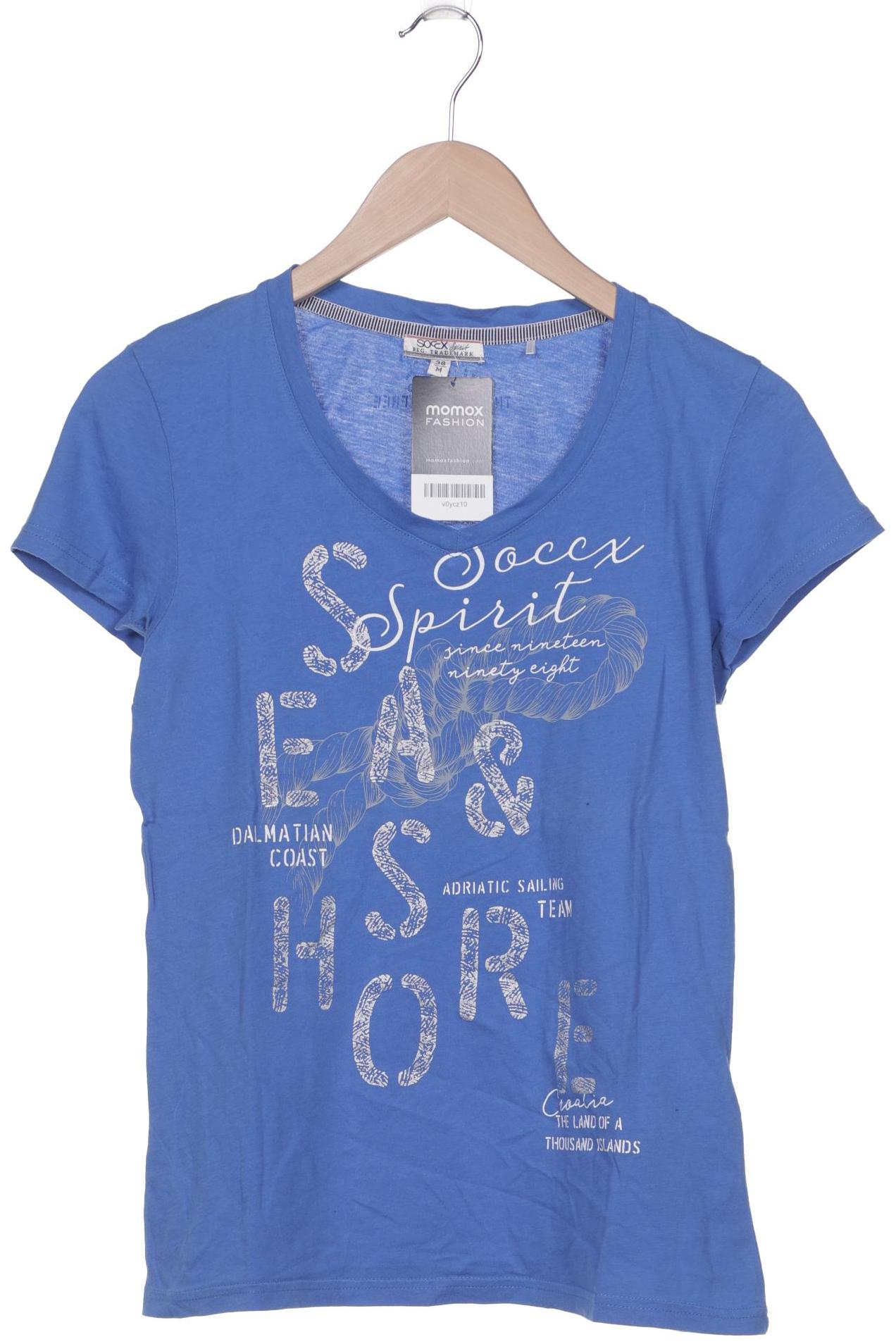 

SOCCX Damen T-Shirt, blau