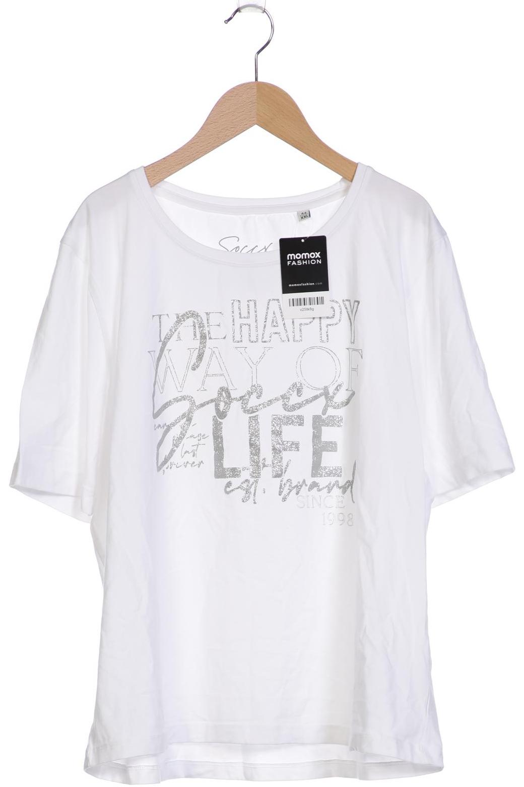 

Soccx Damen T-Shirt, weiß, Gr. 44