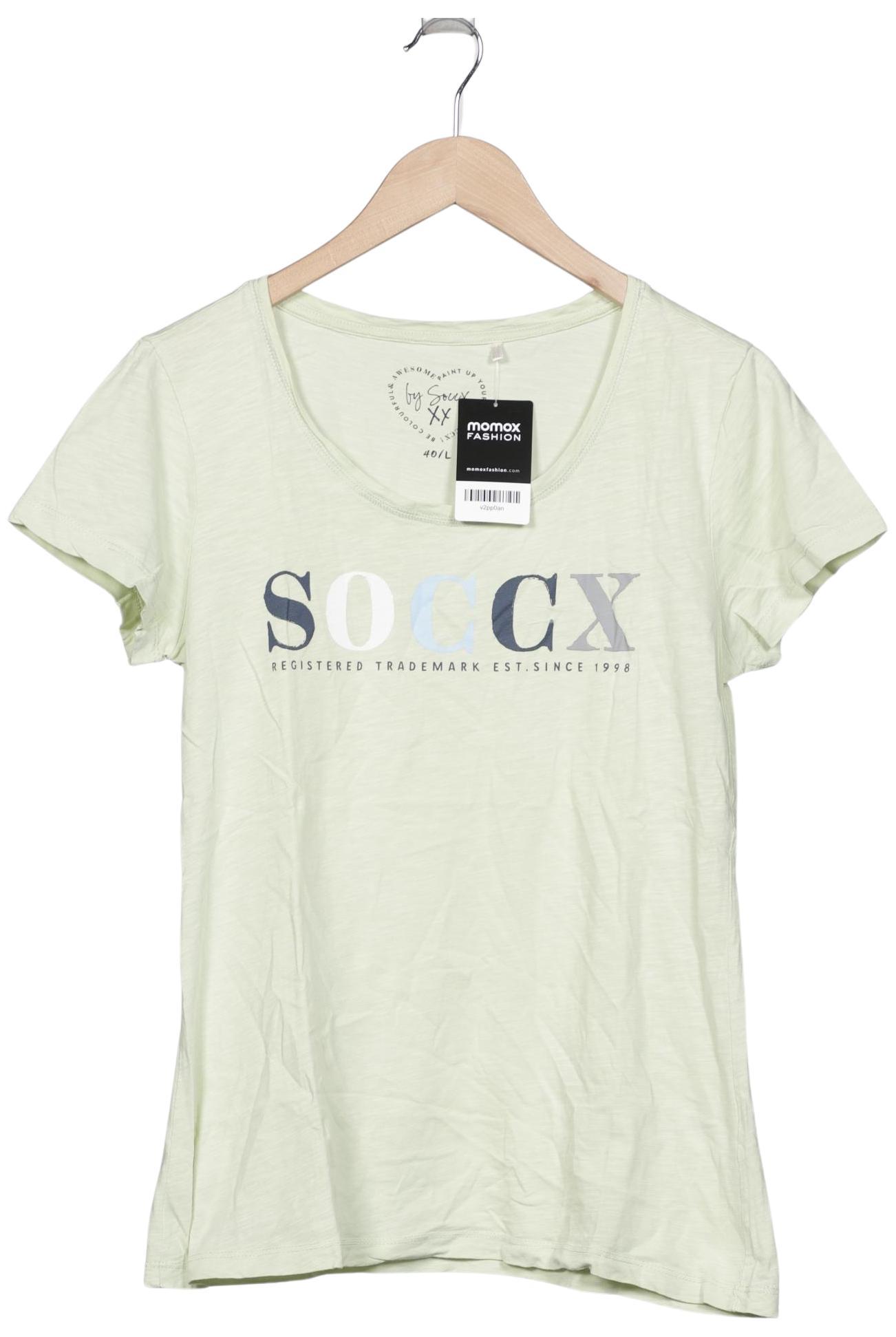 

Soccx Damen T-Shirt, hellgrün, Gr. 40