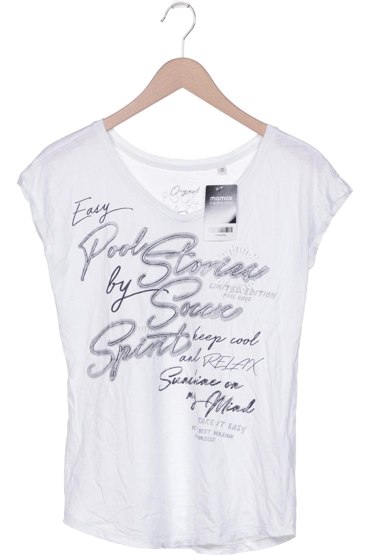 

SOCCX Damen T-Shirt, weiß