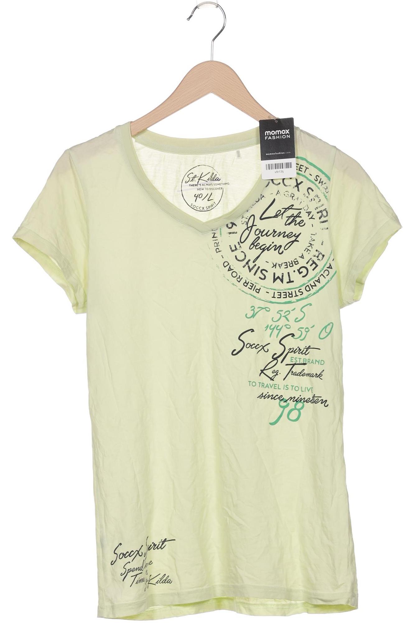 

Soccx Damen T-Shirt, hellgrün, Gr. 40