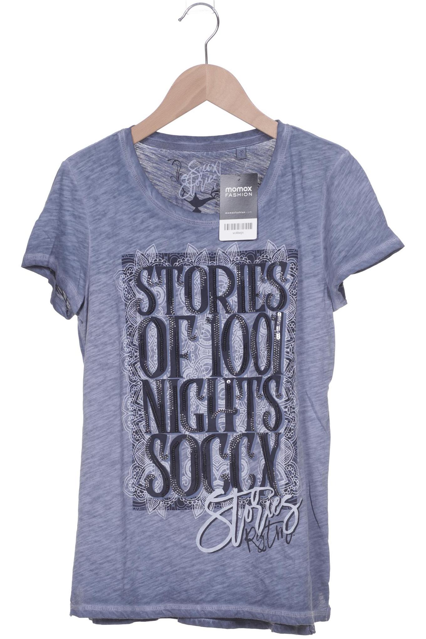 

Soccx Damen T-Shirt, blau, Gr. 36