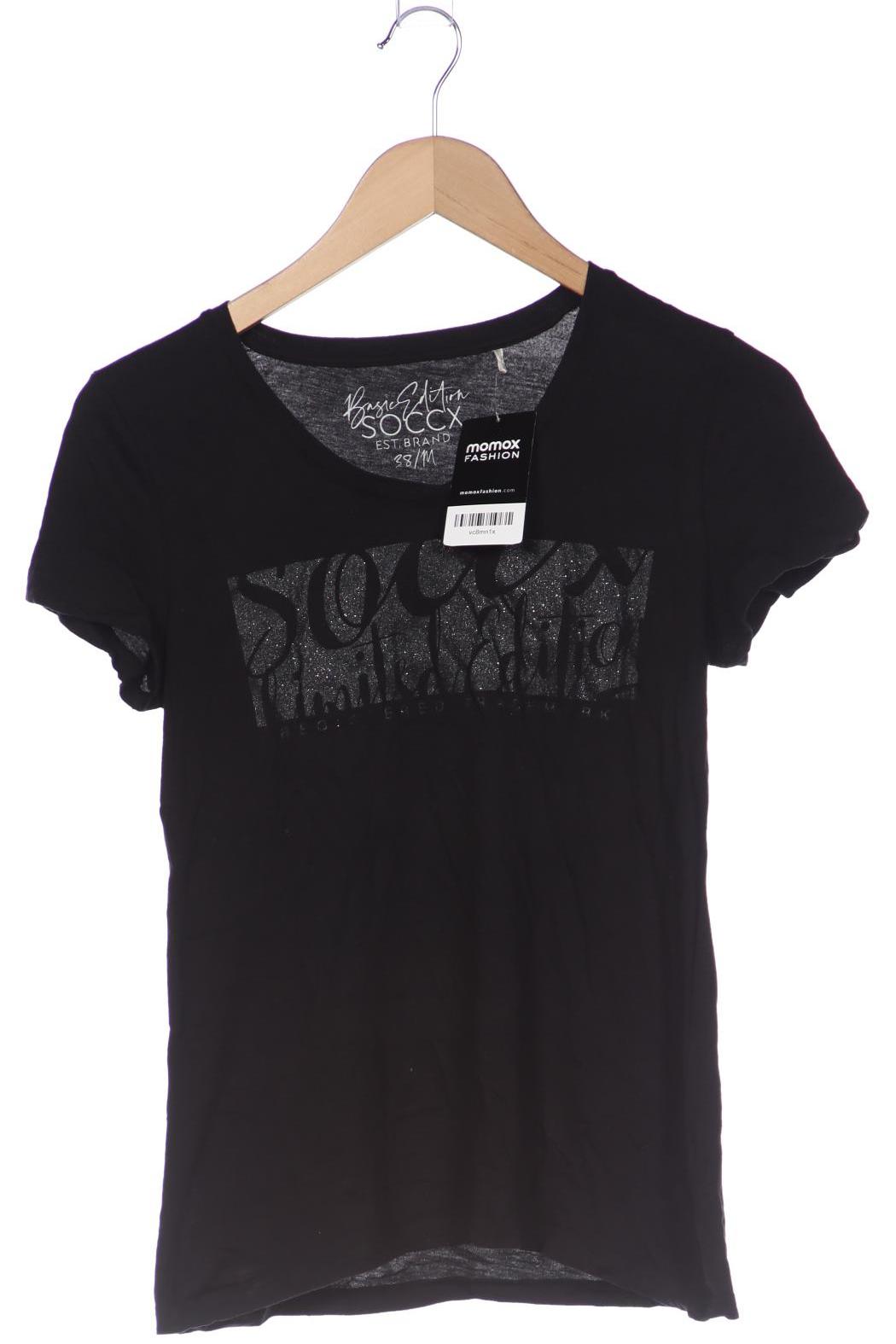 

Soccx Damen T-Shirt, schwarz, Gr. 38
