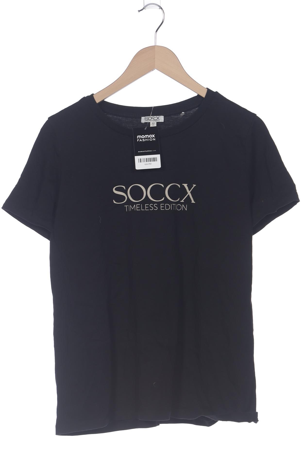 

Soccx Damen T-Shirt, schwarz, Gr. 42